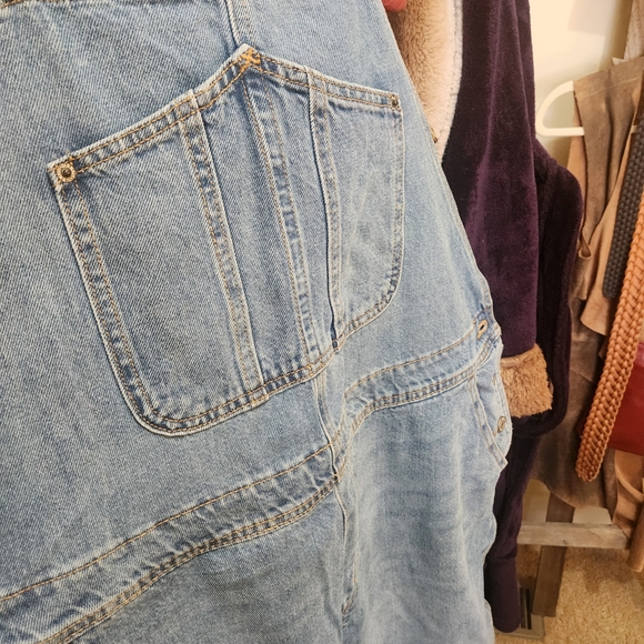 Old Navy Blue Denim Women Jeans Overalls - Picture 4 of 10